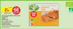 Intermarché Céréal bio galettes bio orge & boulgour au chèvre et miel offre