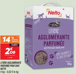 Netto Netto litière agglomérante parfumée offre