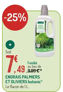 Botanic Botanic engrais palmiers et oliviers offre