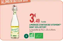 Botanic Vitamont limonade d'antan bio offre