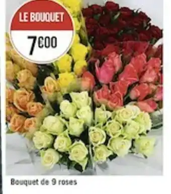 Casino Supermarchés Bouquet de 9 roses offre