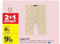 Carrefour Legging fille offre