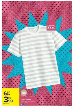 Carrefour TEX T-shirt homme offre