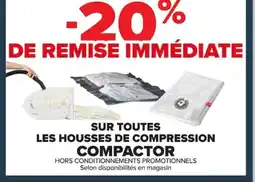 Carrefour Sur toutes les housses de compression compactor offre