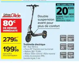 Carrefour URBAN GLIDE Trottinette électrique offre