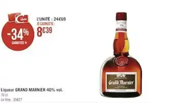 Casino Supermarchés Liqueur GRAND MARNIER offre