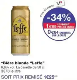 Monop' Bière blonde Leffe offre