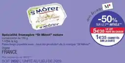 Monop' Spécialité fromagère st môret nature offre