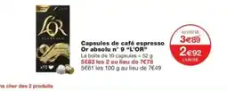 Monop' Capsules de café espresso or absolu n° 9 l'or offre