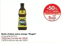 Monop' Huile d'olive extra vierge puget offre