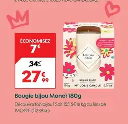 Truffaut Bougie bijou Monoï offre