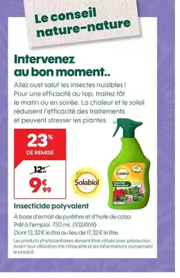 Truffaut SOLABIOL Insecticide polyvalent offre