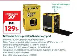Truffaut Nettoyeur haute pression Stanley compact offre
