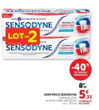 DENTIFRICE SENSODYNE