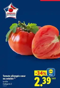 Lidl Lidl - tomate allongee cœur ou cotelée offre