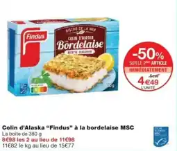 Monop' Colin d'alaska findus à la bordelaise msc offre