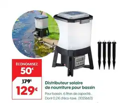 Truffaut Distributeur solaire de nourriture pour bassin offre