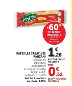 Super U PANZANI Pates les creatives offre