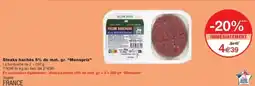 Monop' Steaks hachés 5% de mat. gr. monoprix offre