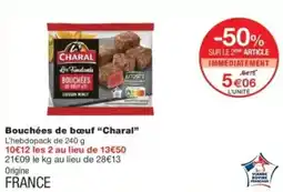Monop' Bouchées de bœuf charal offre