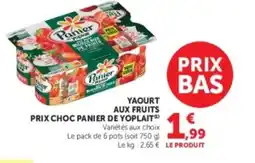 Super U PANIER DE YOPLAIT Yaourt aux fruits prix choc offre