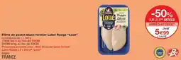 Monop' Filets de poulet blanc fermier label rouge loué offre