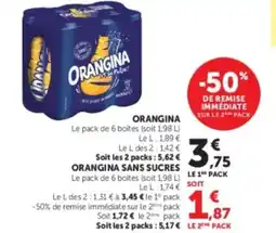 Super U ORANGINA offre