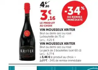 KRITER Vin mousseux