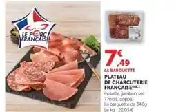 Super U Plateau de charcuterie francaise) offre