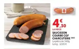Super U Saucisson courbe cgf charcuterie offre