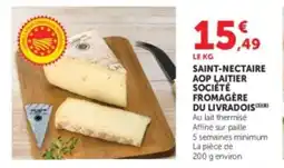 Super U Saint-nectaire aop laitier société fromagere du livradois offre