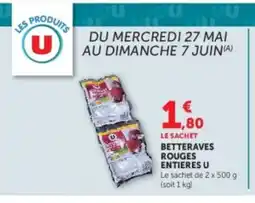 Super U U Betteraves rouges entieres offre