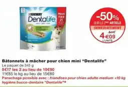 Monop' Bâtonnets à mâcher pour chien mini dentalife offre