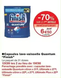 Monop' Capsules lave-vaisselle quantum finish offre