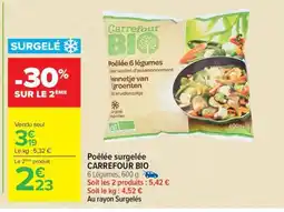 Carrefour CARREFOUR BIO Poêlée surgelée offre