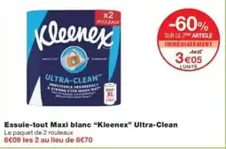 Monop' Essuie-tout maxi blanc kleenex ultra-clean offre