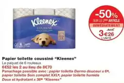 Monop' Papier toilette coussiné kleenex offre