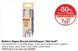 Monop' Rollers signo broad métalliques uni ball offre