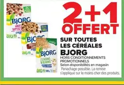 Carrefour BJORG Sur toutes les céréales offre