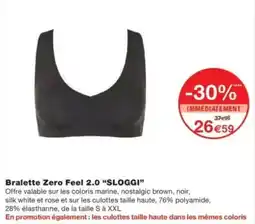Monop' Bralette zero feel 2.0 sloggi offre