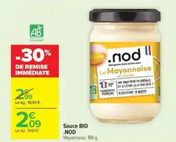Carrefour NOD Sauce bio offre