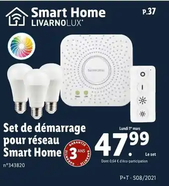 Lidl Set de démarrage pour réseau Smart Home offre