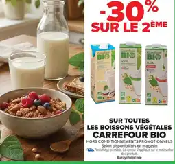 Carrefour CARREFOUR BIO Sur toutes les boissons végétales offre
