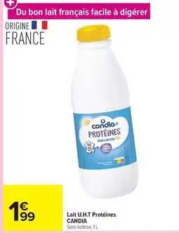 Carrefour CANDIA Lait U.H.T Protéines offre