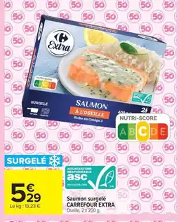 Carrefour CARREFOUR EXTRA Saumon surgelé offre