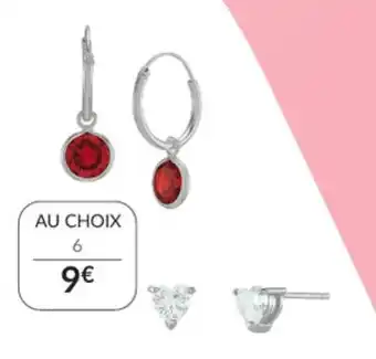Boucles d'Oreilles Argent Et Oxydes de Zirconium Au Choix