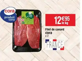 Cora x Carrefour Filet de Canard offre
