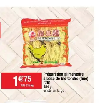 Préparation alimentaire