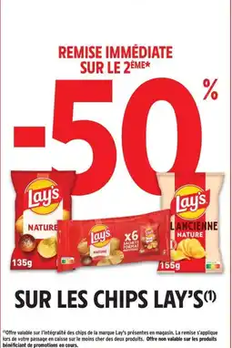 Intermarché Sur les chips lay's offre