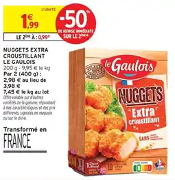 Intermarché Nuggets extra croustillant le gaulois offre